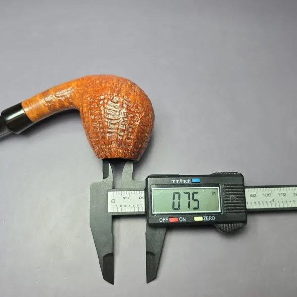 WO Larsen Straight Grain Grade Sandblasted Egg Estate Briar Pipe, Danish Estates - Image 10