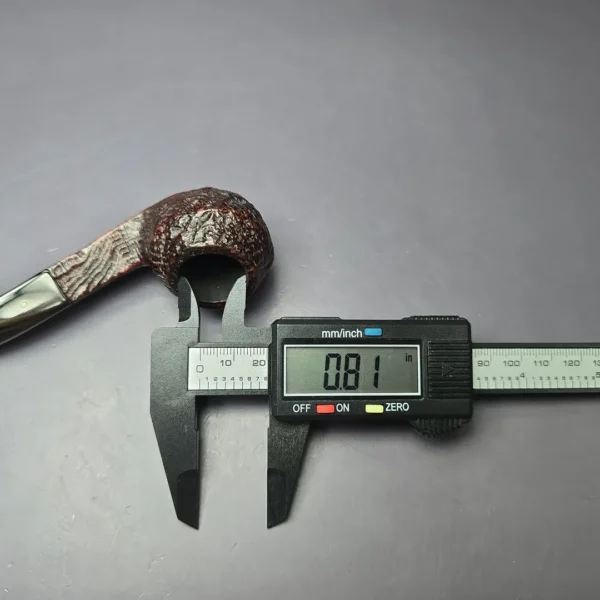 Dunhill 1927 Shell Briar Sandblasted Bent Bulldog Estate Briar Pipe, English Estates - Image 10