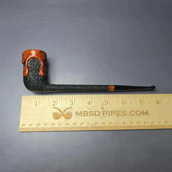 Walt Cannoy 10th Anniversary Cardinal House Morton Wax Drip Handmade Briar Pipe, New - Image 10