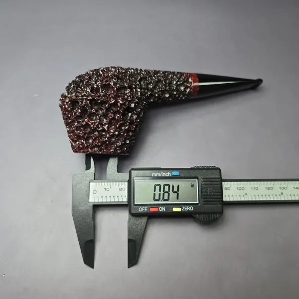 Walt Cannoy Cardinal House Munn Lava Rock Bulldog Handmade Briar Pipe, New - Image 10