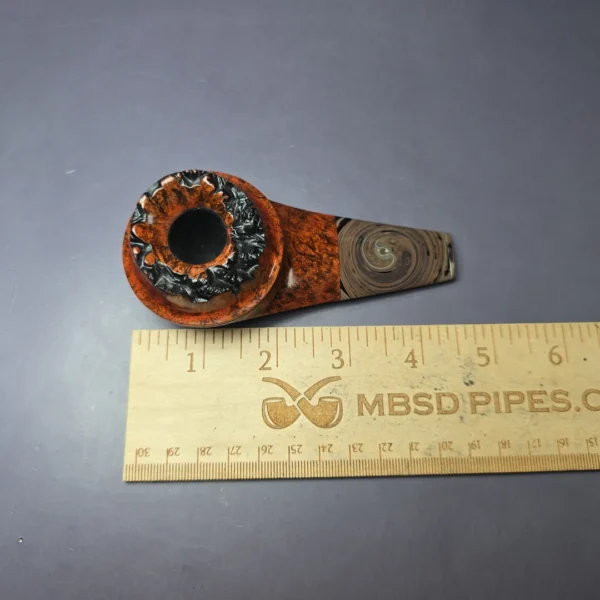 Walt Cannoy 10th Anniversary Cardinal House Langford Porkpie Eskimo Handmade Briar Pipe, New - Image 10