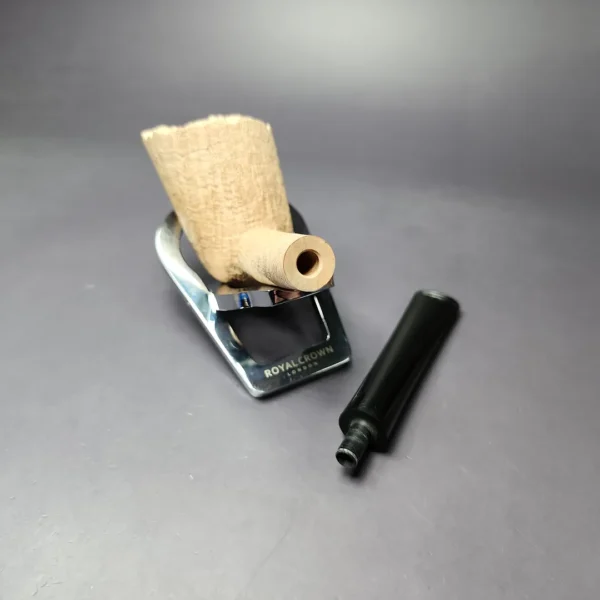 Pipe Tristan Natural Sandblast Dublin w/ Plateaux Estate Briar Pipe, Unsmoked - Image 11