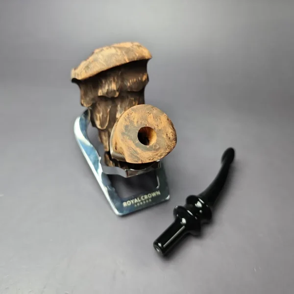Nording Spruce Matte Rusticated Freehand Estate Briar Pipe, Unsmoked - Image 11