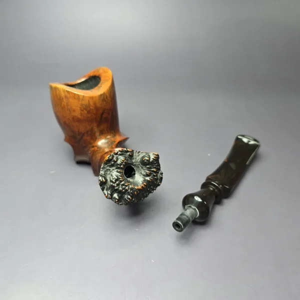 Preben Holm Fancy 100 XL Smooth Freehand Sitter Estate Briar Pipe, Danish Estates - Image 11