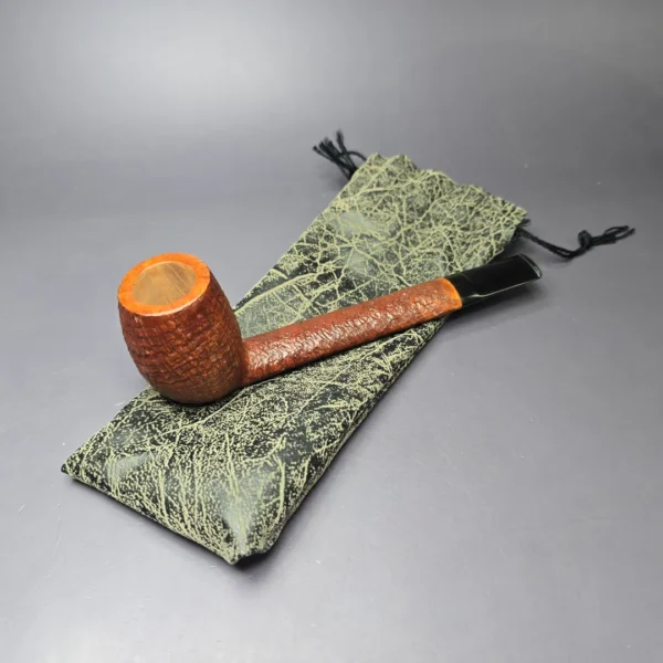 Konstantin Shekita XL Sandblasted Lumberman Estate Briar Pipe, Unsmoked - Image 11