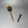 Scottie Piersel XL Sandblasted Pencil Shank Rhodesian w/ Juma Estate Briar Pipe, Unsmoked - Image 11