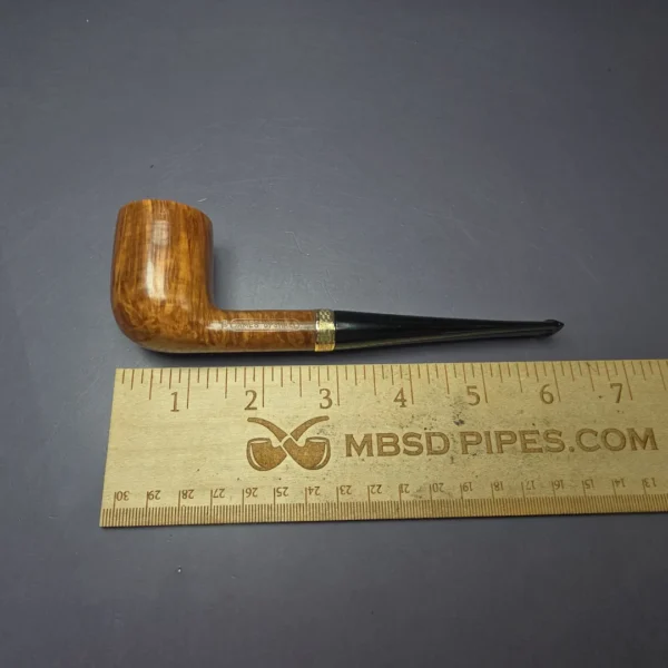 James Upshall 1986 Grade B Billiard w/ 9k Gold Estate Briar Pipe, English Estates - Image 11