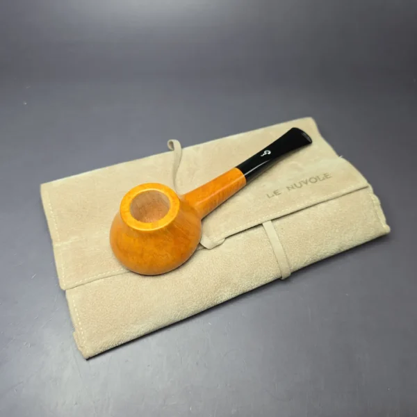 Le Nuvole 4 Cloud Smooth Squat Pot Estate Briar Pipe, Unsmoked - Image 11