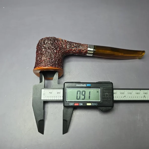 Brebbia MPB Naif 7013 Rusticated Dublin Estate Briar Pipe, Italian Estates, 9mm - Image 11