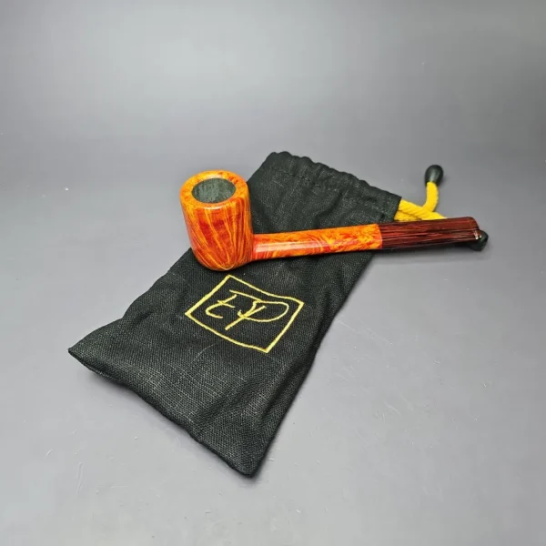 Eclesias Pipes Smooth Featherweight Canadian Estate Briar Pipe, Unsmoked - Image 11