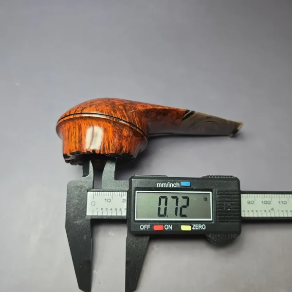 Walt Cannoy 10th Anniversary Cardinal House Langford Porkpie Eskimo Handmade Briar Pipe, New - Image 11