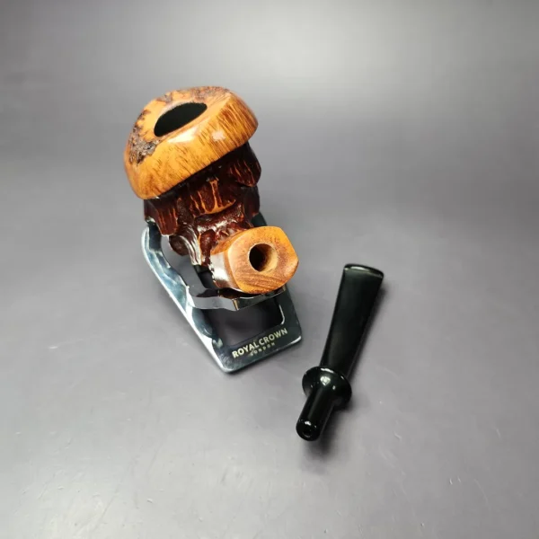 Nording Point Clear Rusticated Freehand Estate Briar Pipe, Unsmoked - Image 11