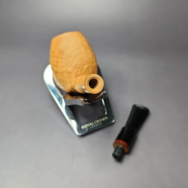 Proxima by Piero Vitale Natural Sandblasted Egg Briar Pipe, New - Image 11