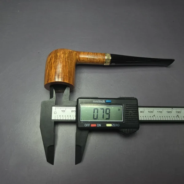 James Upshall 1986 Grade B Billiard w/ 9k Gold Estate Briar Pipe, English Estates - Image 12