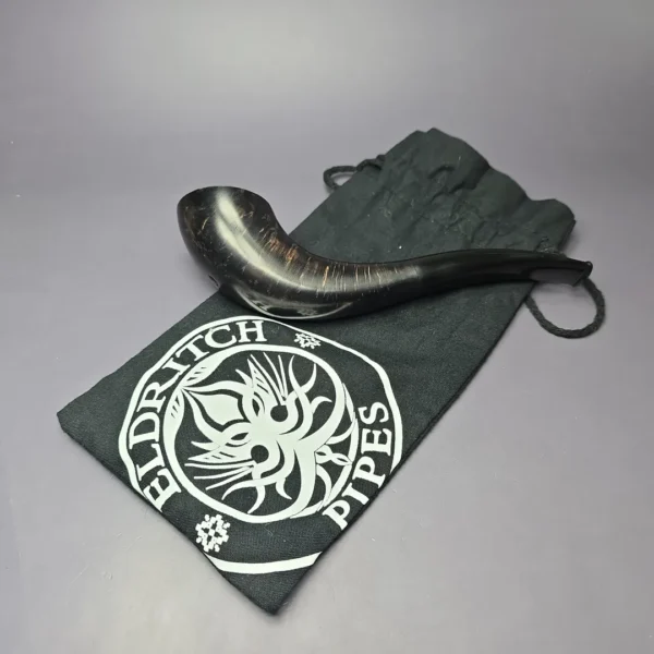 Eldritch Pipes XL Smooth Viking Horn Estate Briar Pipe, Unsmoked - Image 12