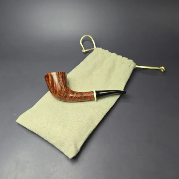Soren Eric Andersen Smooth Horn w/ Mammoth Estate Briar Pipe, Unsmoked - Image 12