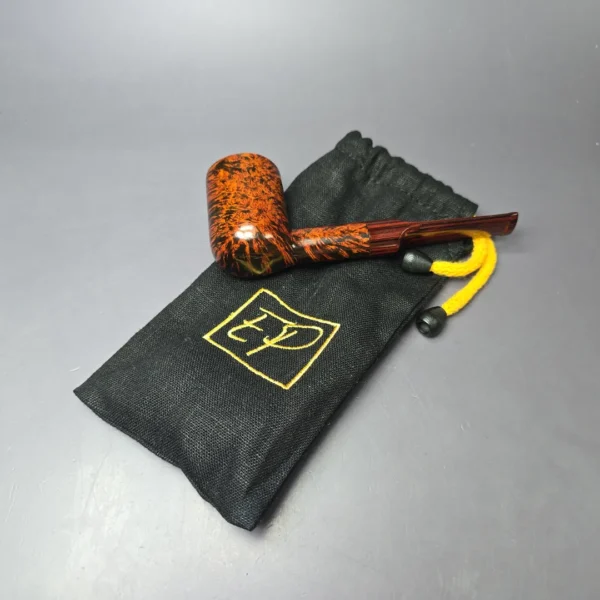 Eclesias Pipes High Contrast Smooth Billiard Sitter Handmade Briar Pipe, New - Image 12