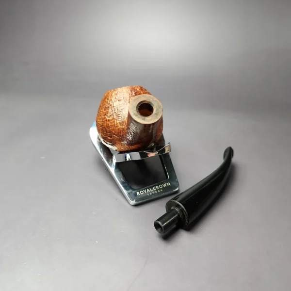 Chacom Flame Grain 871 Sandblasted Author Estate Briar Pipe, Unsmoked - Image 11