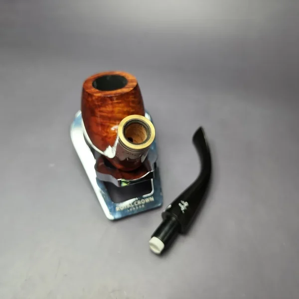 Gigi Epoca Smooth Bent Billiard Estate Briar Pipe, Unsmoked, 9mm - Image 12