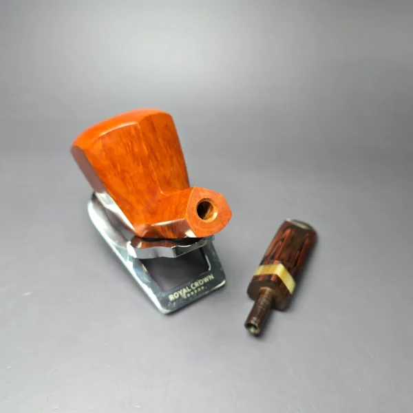 Bjarne Nielsen Signature (C) (Ph. Vigen) Panel Dublin w/ Horn Estate Briar Pipe, Unsmoked - Image 12