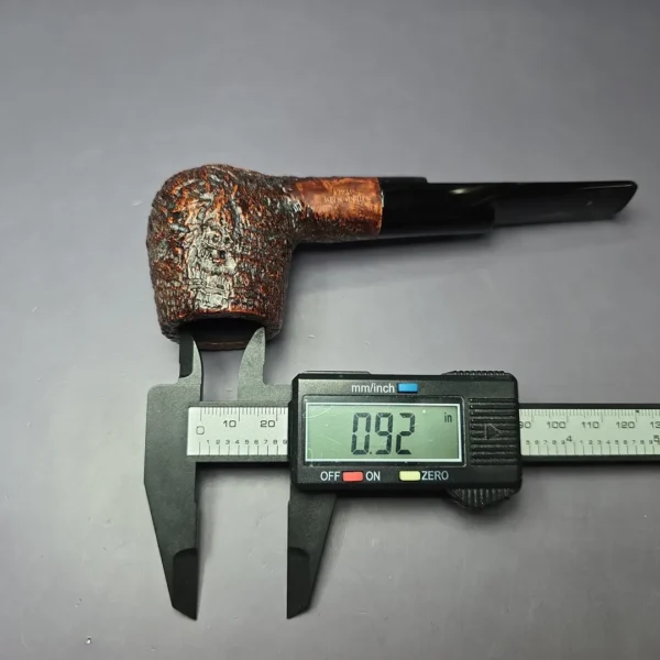 Ascorti KS Sandblasted Brandy Estate Briar Pipe, Italian Estates - Image 12