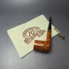 Walt Cannoy 10th Anniversary Cardinal House Langford Smooth Billiard Handmade Briar Pipe, New - Image 13