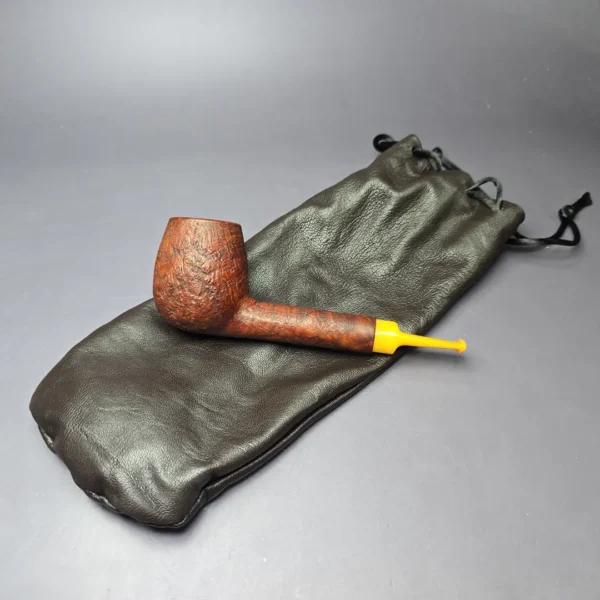 Bruce Weaver 2012 Sandblasted Lovat w/ Bakelite Estate Briar Pipe, Unsmoked - Image 15