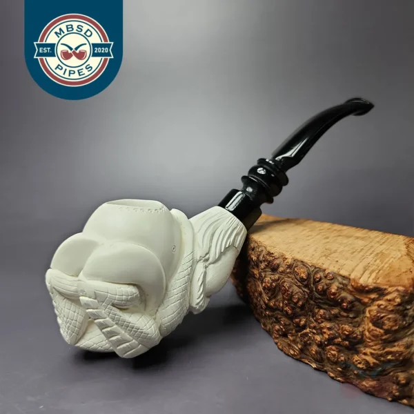 MBSD Meerschaum Classic Dragon Claw by Kenan Block Meerschaum Pipe, New