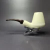 MBSD Meerschaum Deluxe Premier Volcano Block Meerschaum Pipe, Briar-Mortise - Image 3