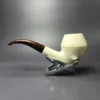 MBSD Meerschaum Deluxe Premier XL Rhodesian Block Meerschaum Pipe, Briar-Mortise - Image 3