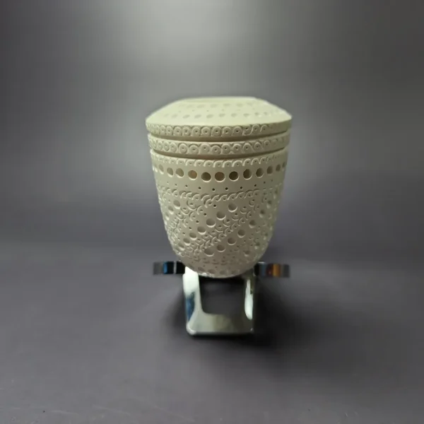 MBSD Meerschaum Silver Lattice Dublin Reverse Calabash Block Meerschaum Pipe, New - Image 4