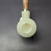MBSD Meerschaum Silver Lattice Dublin Reverse Calabash Block Meerschaum Pipe, New - Image 5