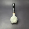 MBSD Meerschaum Deluxe Rusticated Bullcap Block Meerschaum Pipe, Briar-Mortise, New - Image 7