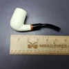 MBSD Meerschaue Deluxe Bent Billiard Block Meerschaum Pipe, Briar-Mortise, New - Image 8