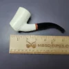 MBSD Meerschaum Deluxe Part Rusticated Cherrywood Block Meerschaum Pipe, Briar-Mortise, New - Image 8