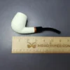 MBSD Meerschaum Deluxe Rusticated Brandy Block Meerschaum Pipe, Briar-Mortise, New - Image 8