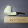 MBSD Meerschaum Deluxe Premier Volcano Block Meerschaum Pipe, Briar-Mortise - Image 8