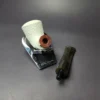 MBSD Meerschaum Deluxe Rusticated Rhodesian Block Meerschaum Pipe, Briar-Mortise, New - Image 10