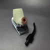 MBSD Meerschaum Deluxe Rusticated Brandy Block Meerschaum Pipe, Briar-Mortise, New - Image 10
