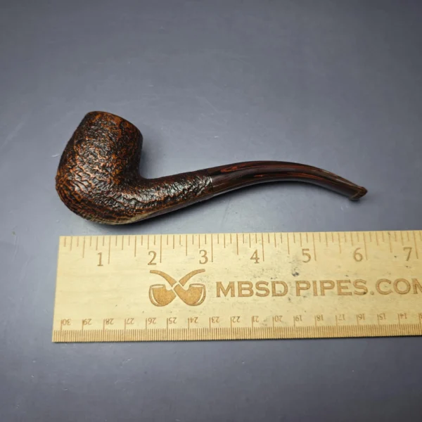 Dunhill 1983 Cumberland 41022 Sandblasted Bent Billiard Estate Briar Pipe, Unsmoked - Image 10