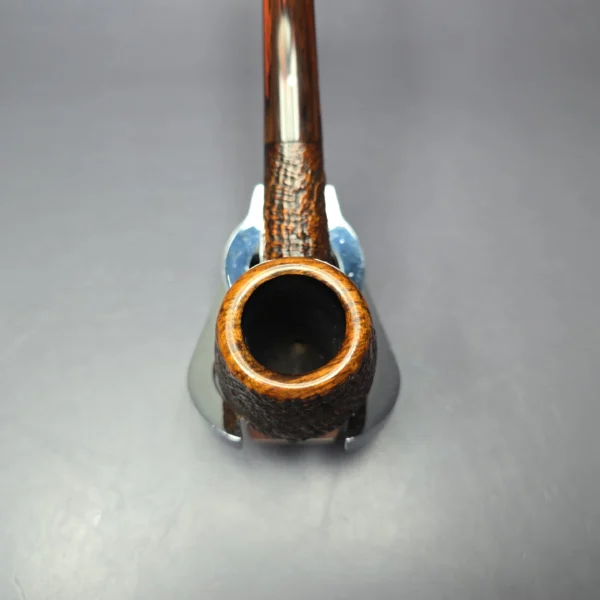 Dunhill 1983 Cumberland 41022 Sandblasted Bent Billiard Estate Briar Pipe, Unsmoked - Image 6