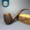 Dunhill 1983 Cumberland 41022 Sandblasted Bent Billiard Estate Briar Pipe, Unsmoked