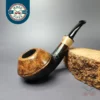 Nathan Armentrout Partially Sandblasted "Rad Davis Rhodesian" Handmade Briar Pipe, New