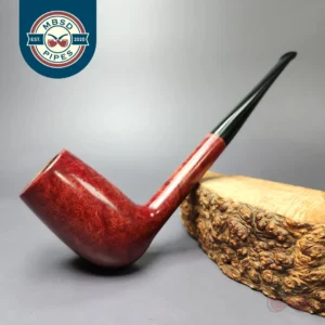 W.O. Larsen (c. 1960s) Copenhagen De Luxe XL Smooth Stack Billiard Estate Briar Pipe, Danish Estates