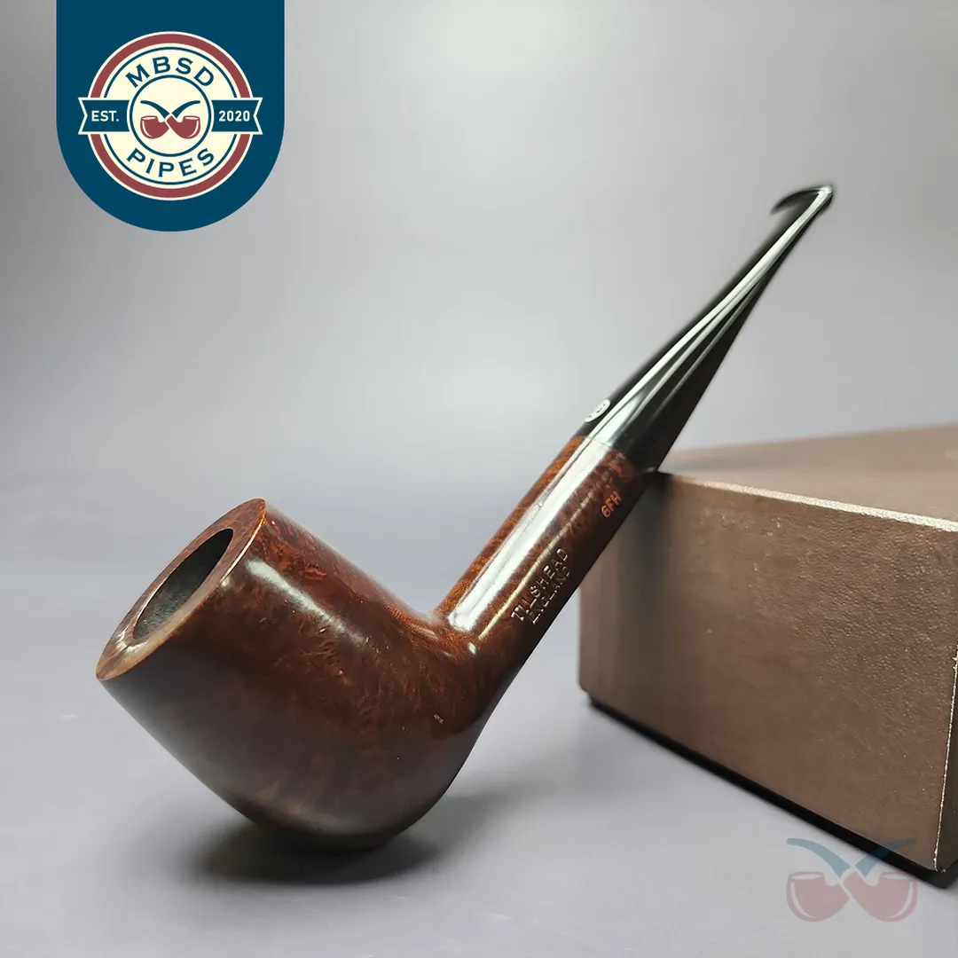 James Upshall Tilshead Group 6 Smooth Large Billiard Estate Briar Pipe, Unsmoked