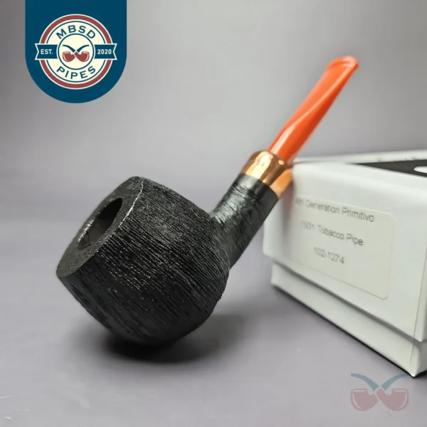 4th Generation (by Ascorti) Forza Primivito 1931 Rusticated Pot Estate Briar Pipe, Unsmoked