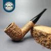 Savinelli Puto Oro Corallo 101 Rusticated Billiard Estate Briar Pipe, Italian Estates