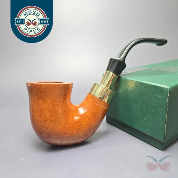Peterson 1999 Supreme Gold Spigot XL05S Smooth Calabash Estate Briar Pipe, Unsmoked