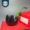 Savinelli 2025 Saint Nicholas 614 KS Rusticated Oom Paul Briar Pipe, 6mm, New