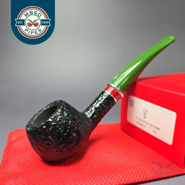 Savinelli 2025 Saint Nicholas 315 KS Rusticated Prince Briar Pipe, 6mm, New